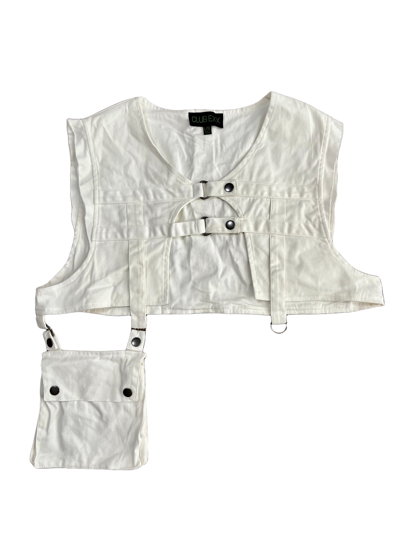 Club Exx Cropped Utility Vest