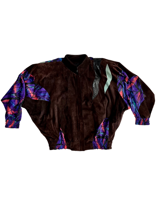 80's Suede Butterfly Bomber