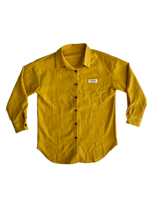 Yellow Freedom Button Down